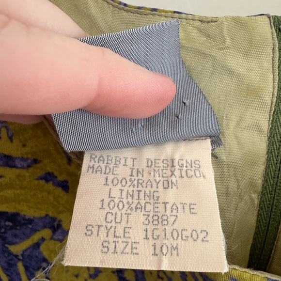 Vintage Rabbit Rabbit Rabbit tropical shift dress - Picture 4 of 5